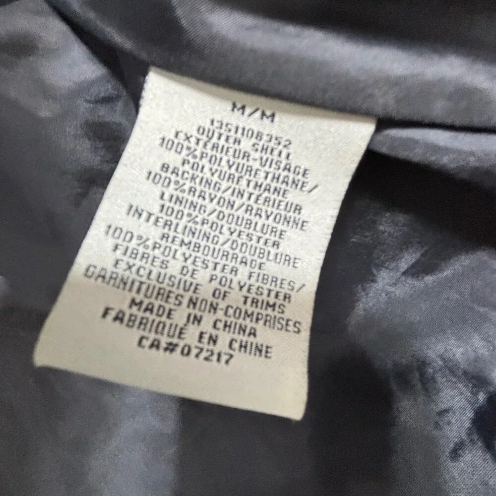 Moto Black Vegan Faux Leather Zippered Jacket - Picture 3 of 8